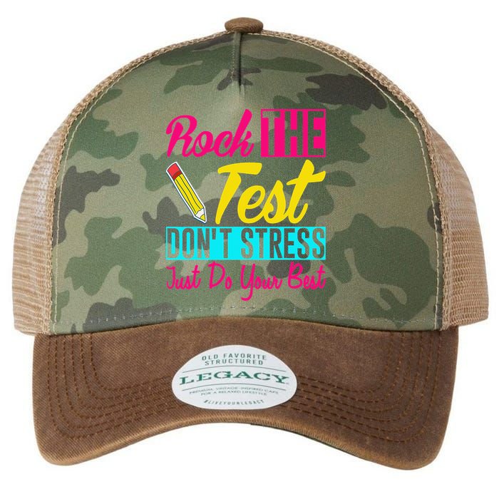 Rock The Test Dont Stress Just Do Your Best Testing Day Legacy Tie Dye Trucker Hat