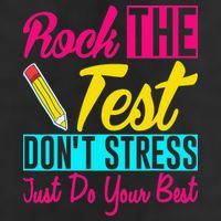 Rock The Test Dont Stress Just Do Your Best Testing Day 25L Jumbo Tote