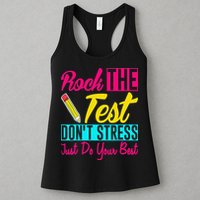Rock The Test Dont Stress Just Do Your Best Testing Day Womens Tank Top