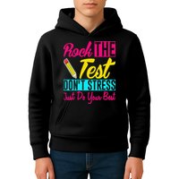 Rock The Test Dont Stress Just Do Your Best Testing Day Kids Hoodie