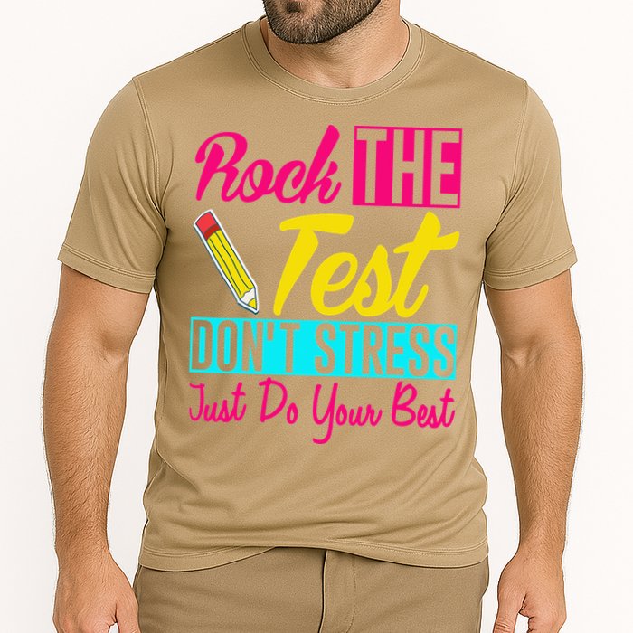 Rock The Test Dont Stress Just Do Your Best Testing Day Performance Shirt