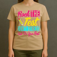 Rock The Test Dont Stress Just Do Your Best Testing Day T-Shirt