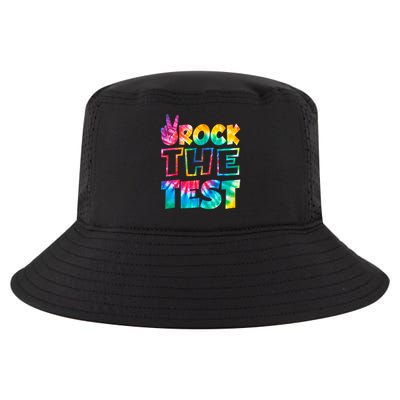 Rock The Test Testing Day Retro Motivational Teach.er Student Cool Comfort Performance Bucket Hat