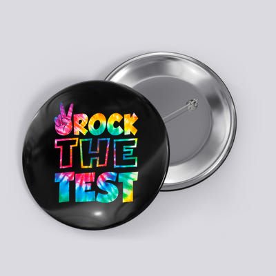Rock The Test Testing Day Retro Motivational Teach.er Student Button