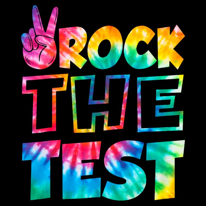 Rock The Test Testing Day Retro Motivational Teach.er Student Mousepad