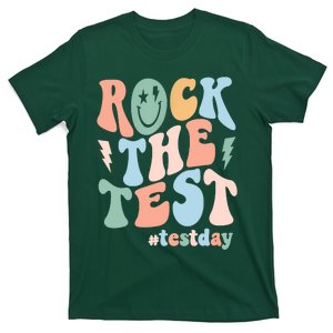 Rock The Test Testing Day Retro Motivational Teacher Student T-Shirt