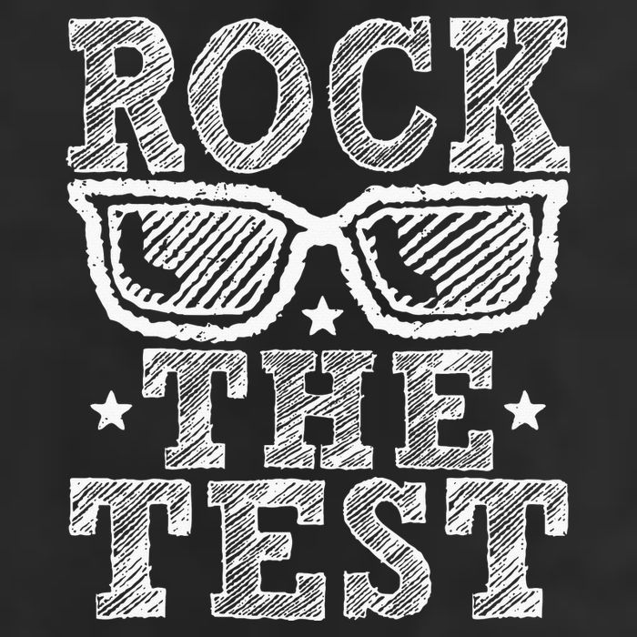 Rock The Test Testing Day Retro Motivational Beanie