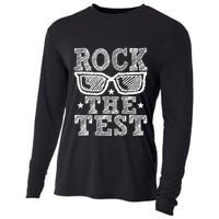 Rock The Test Testing Day Retro Motivational Cooling Performance Long Sleeve Crew