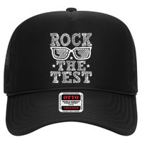 Rock The Test Testing Day Retro Motivational Trucker Hat