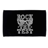 Rock The Test Testing Day Retro Motivational Microfiber Hand Towel