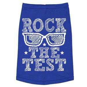 Rock The Test Testing Day Retro Motivational Doggie Tank