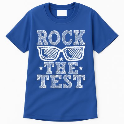 Rock The Test Testing Day Retro Motivational Tall T-Shirt