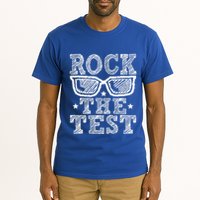 Rock The Test Testing Day Retro Motivational Tall T-Shirt