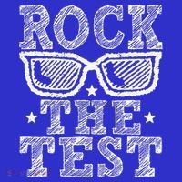 Rock The Test Testing Day Retro Motivational Button