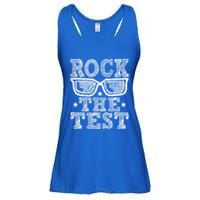 Rock The Test Testing Day Retro Motivational Ladies Essential Flowy Tank