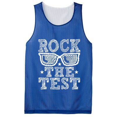 Rock The Test Testing Day Retro Motivational Mesh Reversible Basketball Jersey Tank