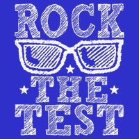 Rock The Test Testing Day Retro Motivational Poster
