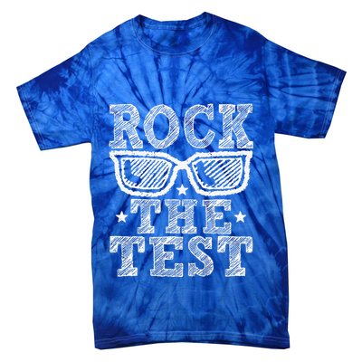 Rock The Test Testing Day Retro Motivational Tie-Dye T-Shirt