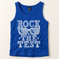 Rock The Test Testing Day Retro Motivational Tank Top