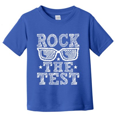 Rock The Test Testing Day Retro Motivational Toddler T-Shirt