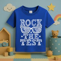 Rock The Test Testing Day Retro Motivational Toddler T-Shirt