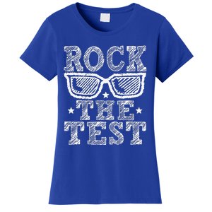 Rock The Test Testing Day Retro Motivational Women's T-Shirt