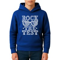 Rock The Test Testing Day Retro Motivational Kids Hoodie