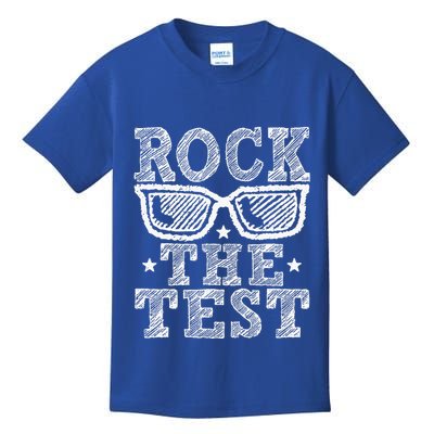Rock The Test Testing Day Retro Motivational Kids T-Shirt