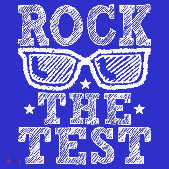 Rock The Test Testing Day Retro Motivational Kids T-Shirt