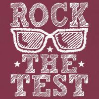 Rock The Test Testing Day Retro Motivational 16oz Travel Tumbler