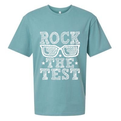 Rock The Test Testing Day Retro Motivational Sueded Cloud Jersey T-Shirt