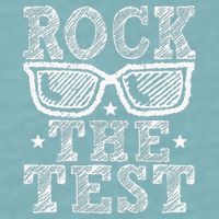 Rock The Test Testing Day Retro Motivational Sueded Cloud Jersey T-Shirt