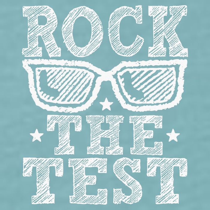 Rock The Test Testing Day Retro Motivational Sueded Cloud Jersey T-Shirt