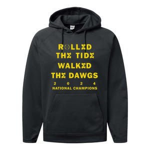 Rolled The Tide Walked The Performance Fleece Hoodie