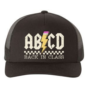 Retro Teacher Tour Abcd Back To School Classic Rock Yupoong Adult 5-Panel Trucker Hat