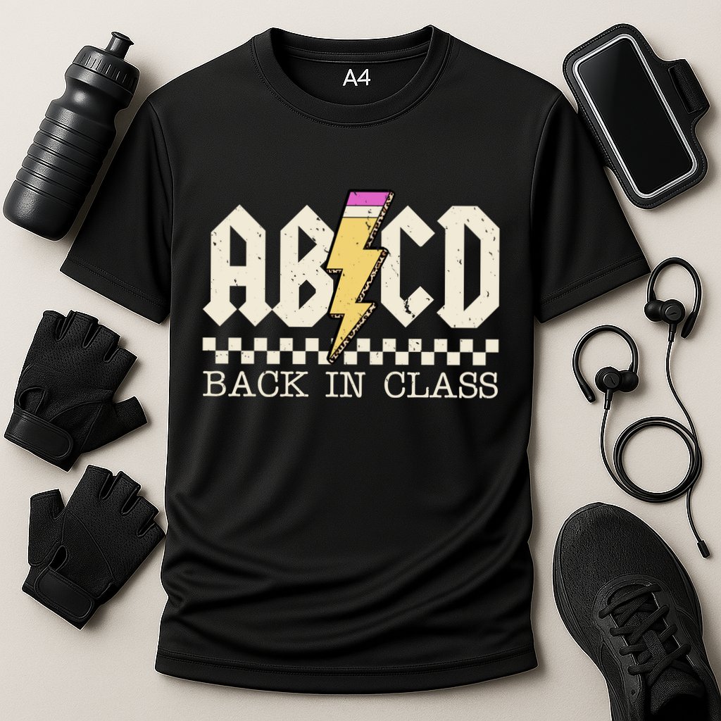 Retro Teacher Tour Abcd Back To School Classic Rock Cooling Performance Crew T-Shirt