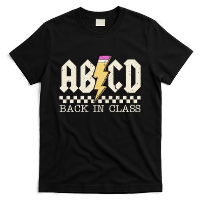 Retro Teacher Tour Abcd Back To School Classic Rock T-Shirt