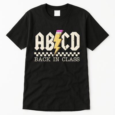 Retro Teacher Tour Abcd Back To School Classic Rock Tall T-Shirt