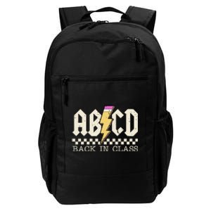 Retro Teacher Tour Abcd Back To School Classic Rock Daily Commute Backpack