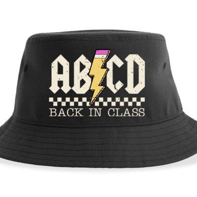 Retro Teacher Tour Abcd Back To School Classic Rock Sustainable Bucket Hat