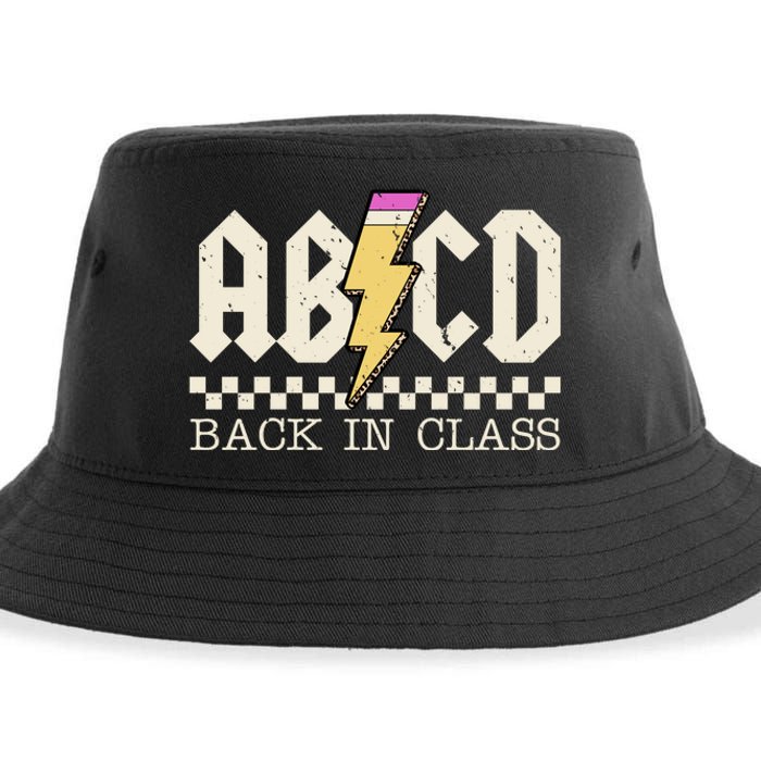 Retro Teacher Tour Abcd Back To School Classic Rock Sustainable Bucket Hat