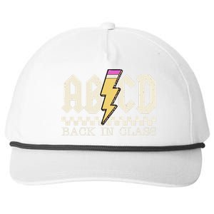 Retro Teacher Tour Abcd Back To School Classic Rock Snapback Five-Panel Rope Hat