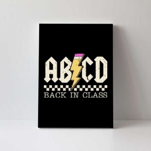 Retro Teacher Tour Abcd Back To School Classic Rock Canvas