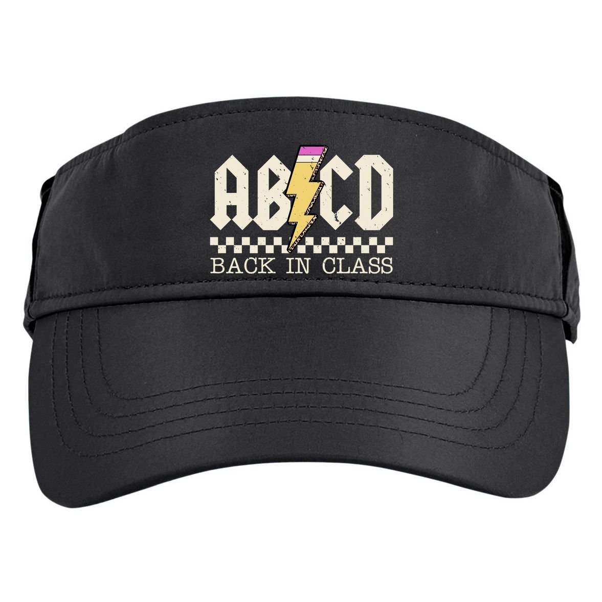 Retro Teacher Tour Abcd Back To School Classic Rock Adult Drive Performance Visor