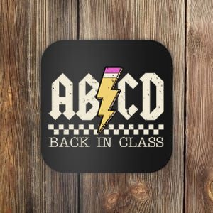 Retro Teacher Tour Abcd Back To School Classic Rock Coaster