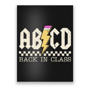 Retro Teacher Tour Abcd Back To School Classic Rock Poster