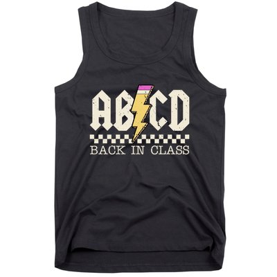 Retro Teacher Tour Abcd Back To School Classic Rock Tank Top
