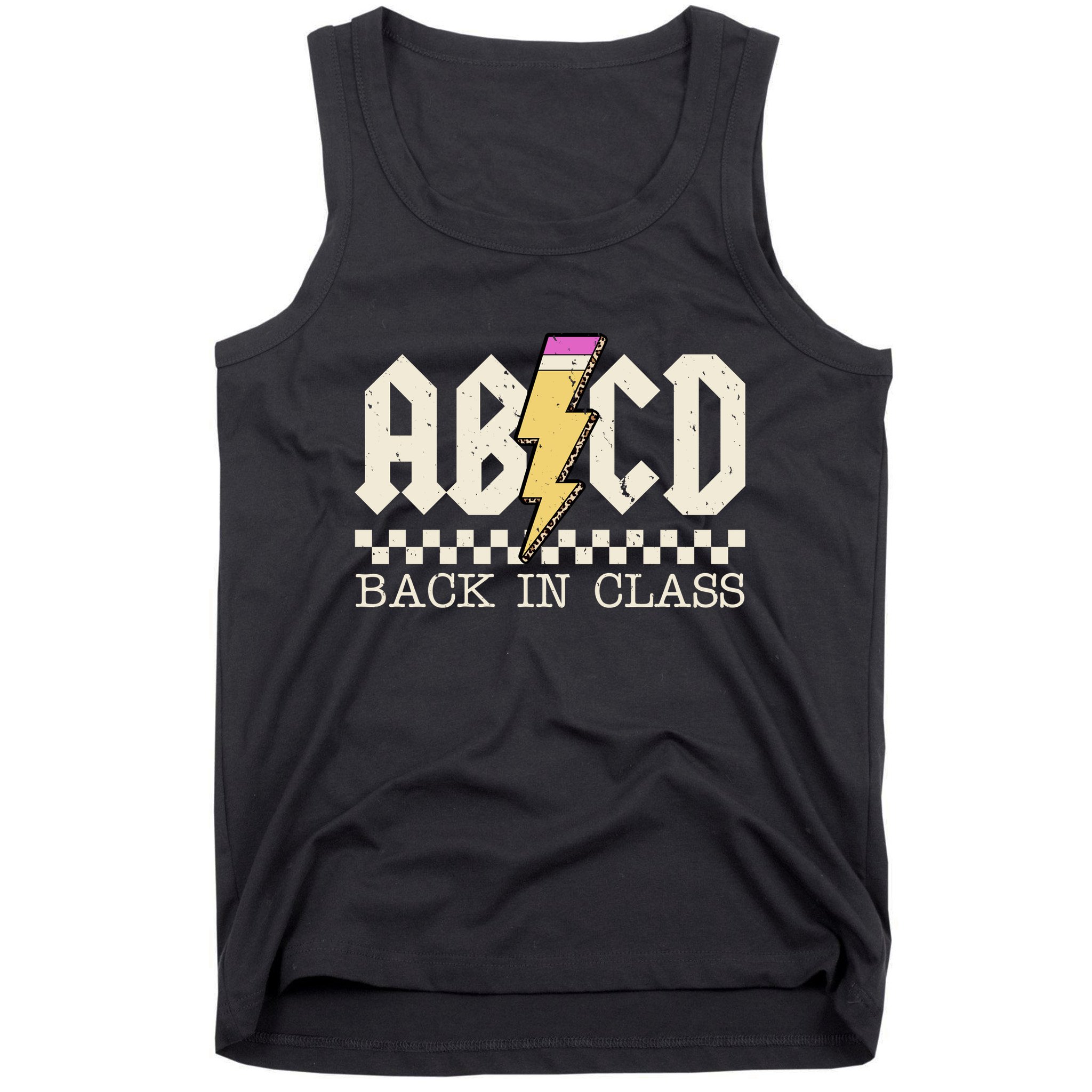Retro Teacher Tour Abcd Back To School Classic Rock Tank Top