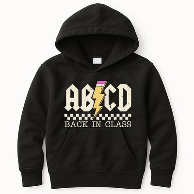 Retro Teacher Tour Abcd Back To School Classic Rock Kids Hoodie