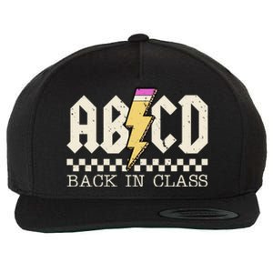 Retro Teacher Tour Abcd Back To School Classic Rock Wool Snapback Cap